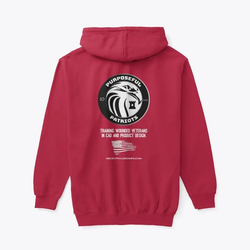 Purposeful Patriots zip up hoodie